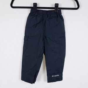 Columbia Boys 2T Rain Pants Black Waterproof Pull-On Trail Outdoors